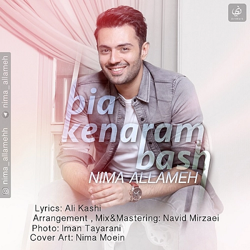 Cover artwork for Bia Kenaram Bash by Nima Allameh